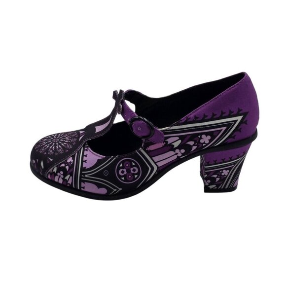 Women's - Hot Chocolate Design Chocolaticas Mid Heels Gothic Pumps, Size 35 (US - Picture 10 of 11
